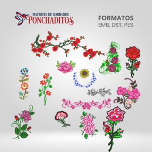 Flores y Rosas Decorativas Vol. 1